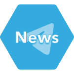 Telegram news social icon